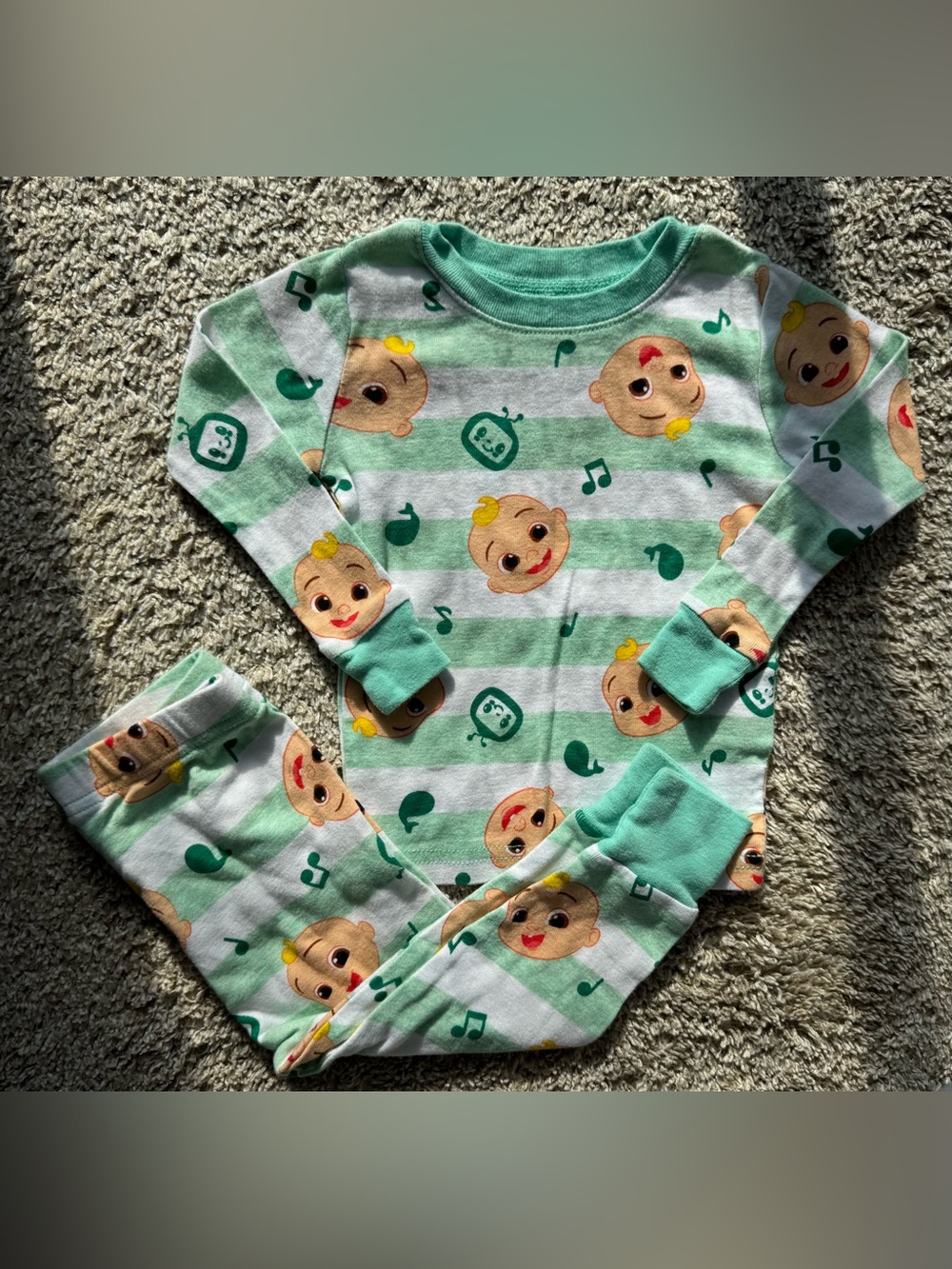 Cocomelon 18M 2 Piece Pajama Set Cotton Sleepwear